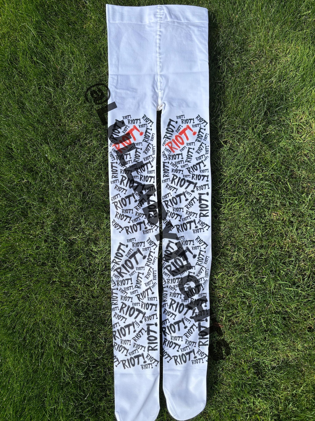 Paramore Riot Inspired Handmade Tights - Etsy