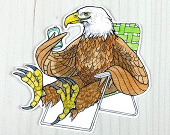 Eagle Tailgate Vinyl Sticker