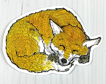 Sleeping Fox Vinyl Sticker