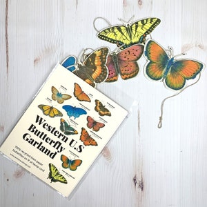 Western U.S. Native Butterfly Illustrated Garland image 1