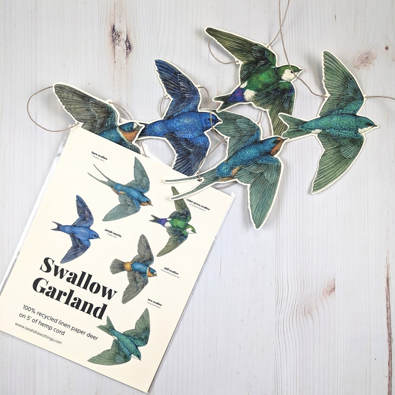 Swallow Illustrated Garland image 1