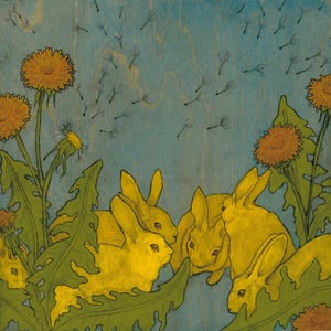 Dandelion and Rabbits - Archival Print