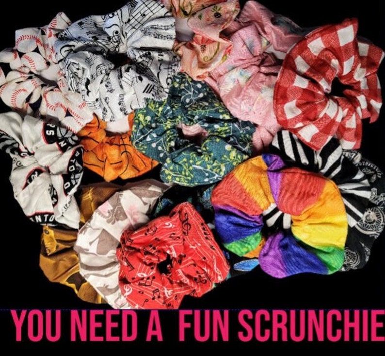 Fun Scrunchies Hair Wear Scrunchie Hair Ties image 1