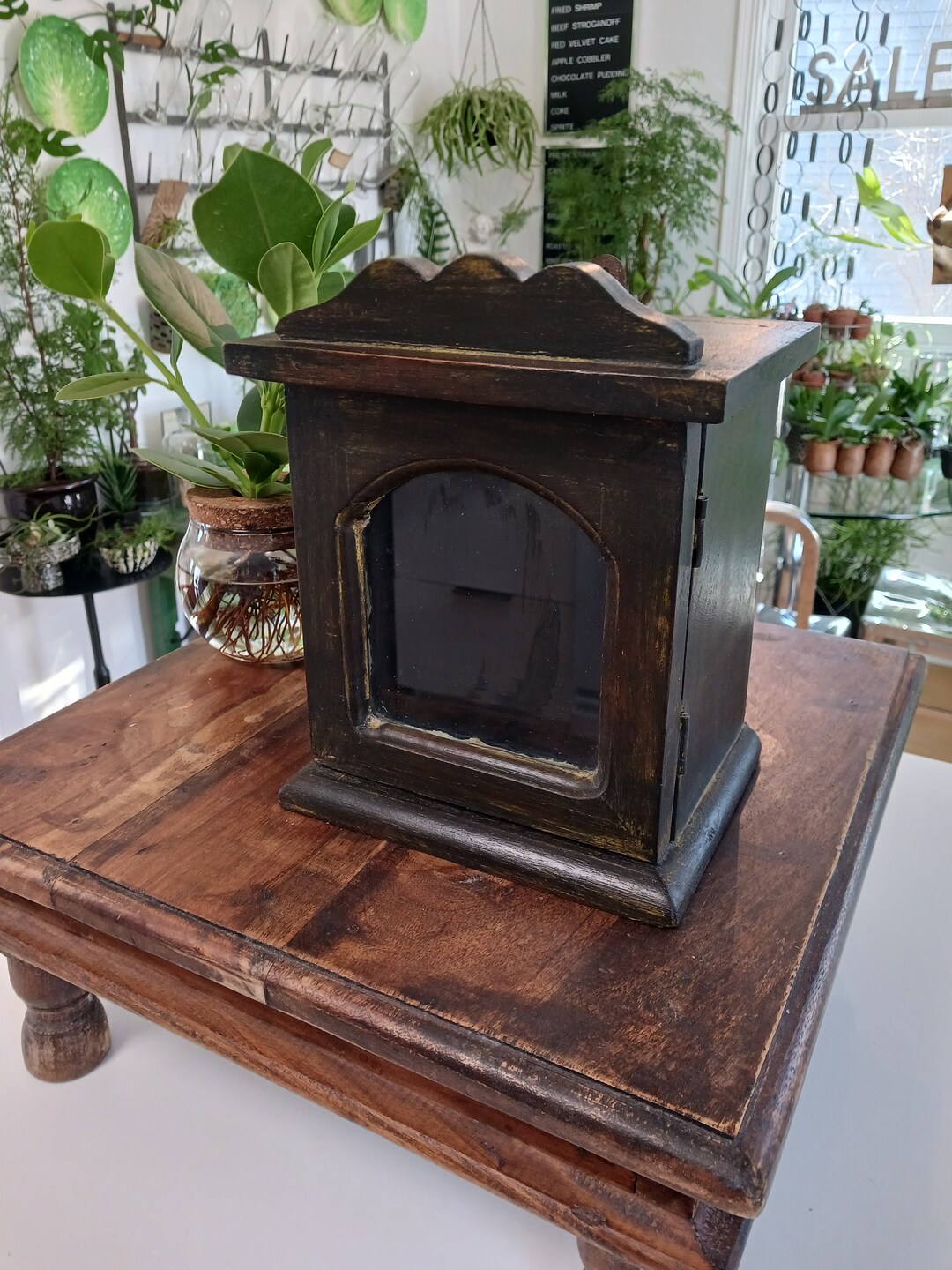 Vintage Display Box, Vintage Clock Box, Display Box, Wood Wall Box