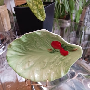 Vintage Carlton Ware Dish, Vintage Tomato Dish, Carlton Ware, Lettuce Majolica, Vintage Majolica