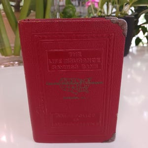 Antique Book Bank, Antique Bank, Vintage Bank Book, Vintage Benjamin Franklin Bank