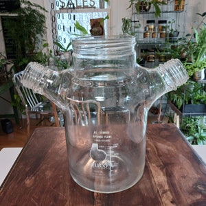 Vintage Corning Chemistry Carrier Spinner Flask, Vintage Chemistry Bottle, Vintage lab glass, Vintage Chemistry, Vintage Glass Bottle