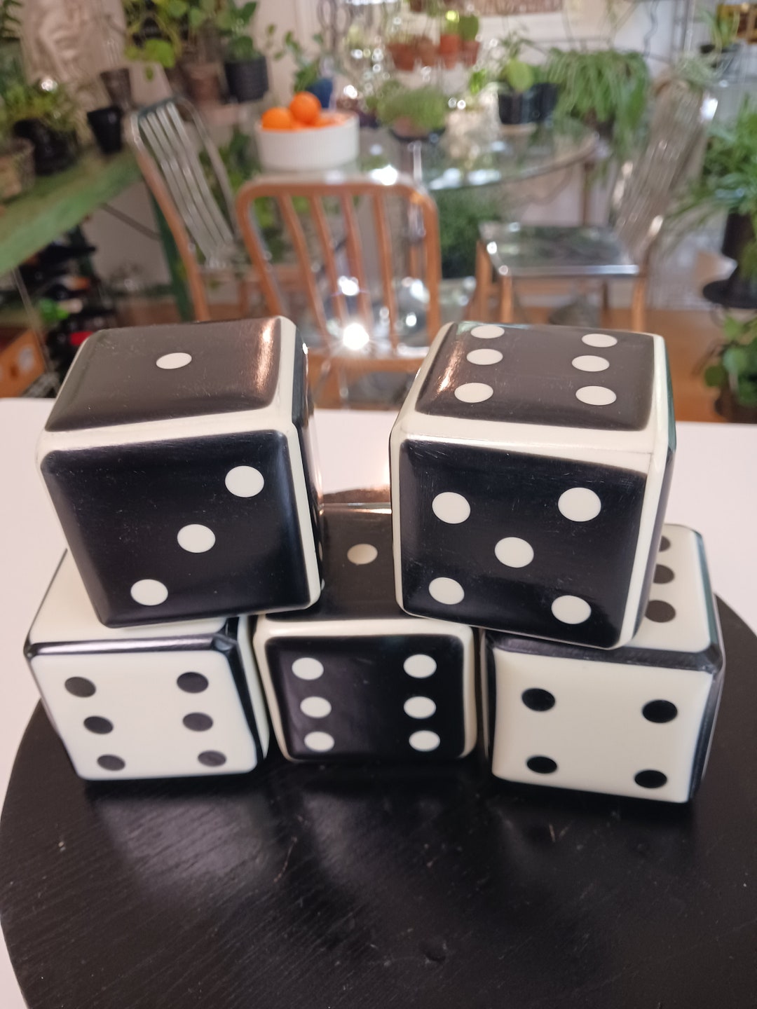 Vintage Dice, Vintage Game Piece, Vintage Display, Vintage Centerpiece, Vintage Game Room Etsy