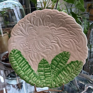 Antique Majolica Plate, Antique Majolica, English Majolica Plate, Shorter & Son Plate, Antique Leaf Plate