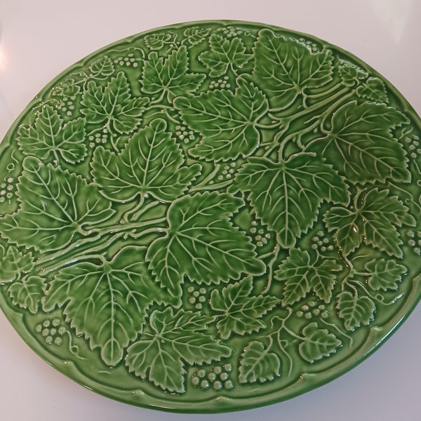 Antique Majolica Leaf Plate, Italian Majolica Italian Leaf Plate, Antique Majolica