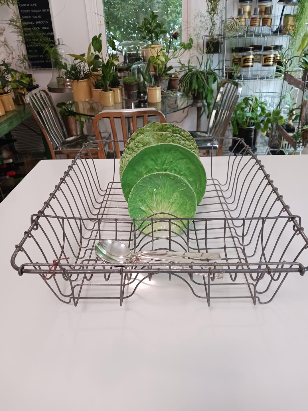 Vintage Dish Rack, Vintage Draining Rack, Vintage Kitchen Rack, Vintage ...