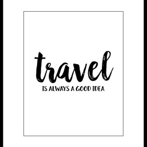 Travel Is Always A Good Idea Unframed Print or Poster image 4