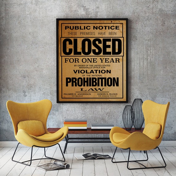  The Night Prohibition Ended - Vintage Speakeasy Decor Wall Art  - 11x14 Unframed Art Speakeasy Prohibition Decor Vintage Art Print - Makes  a Great Man Cave and Home Bar Decor Poster