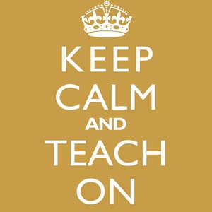 Keep Calm And Teach On Unframed Wall Art Print or Poster image 4