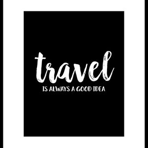 Travel Is Always A Good Idea Unframed Print or Poster image 5