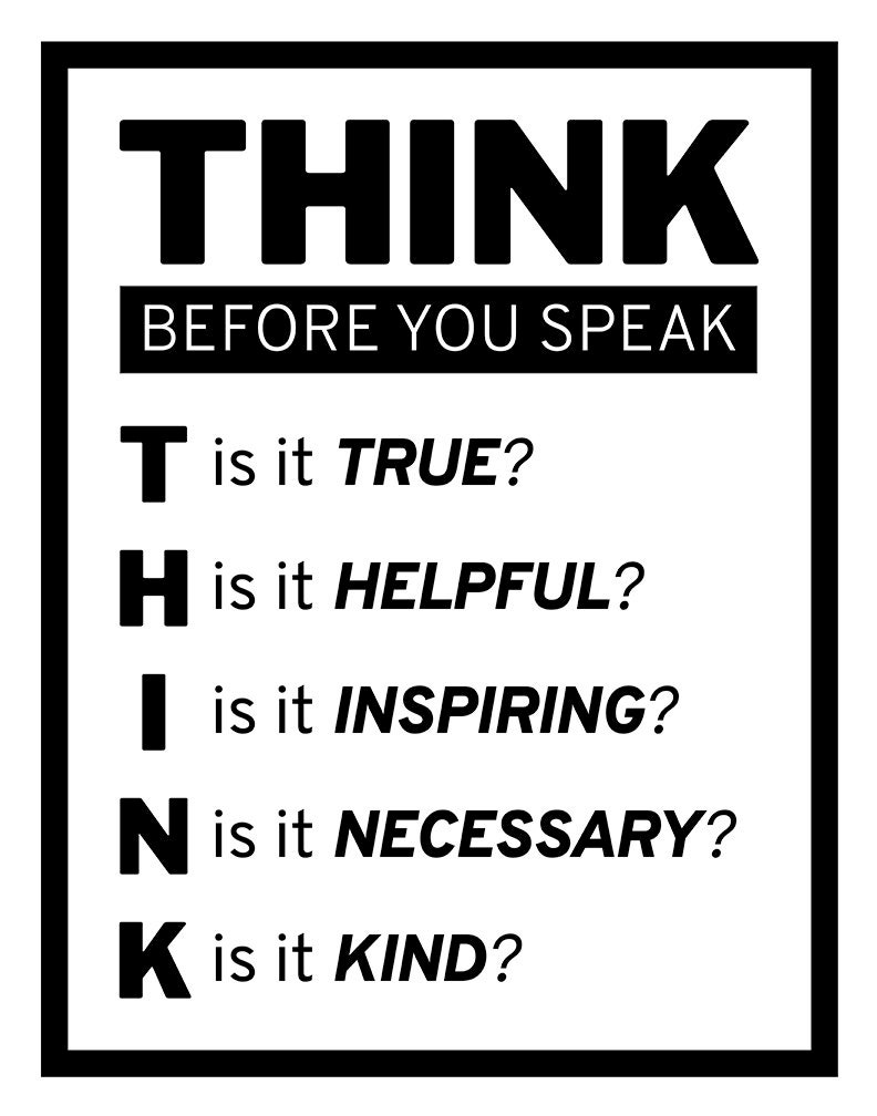 Free Printable Before You Speak Think Printable Free Printable Before You Speak Think Printable