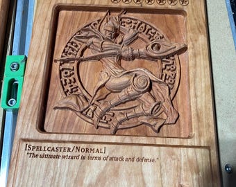 Dark Magician 3D Wood Carving