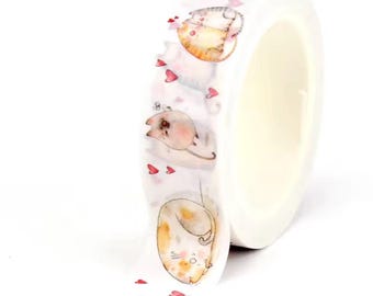 Cats 3 Washi Tape - 1 full roll