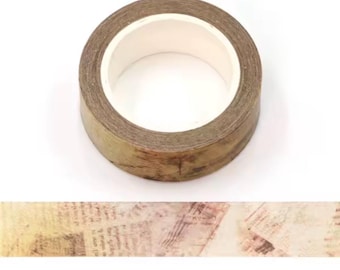 Vintage Background Washi Tape - 1 full roll