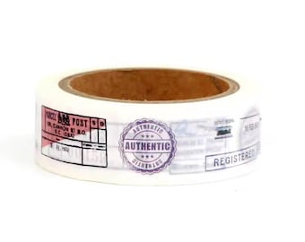Vintage Postage Washi Tape - 1 full roll