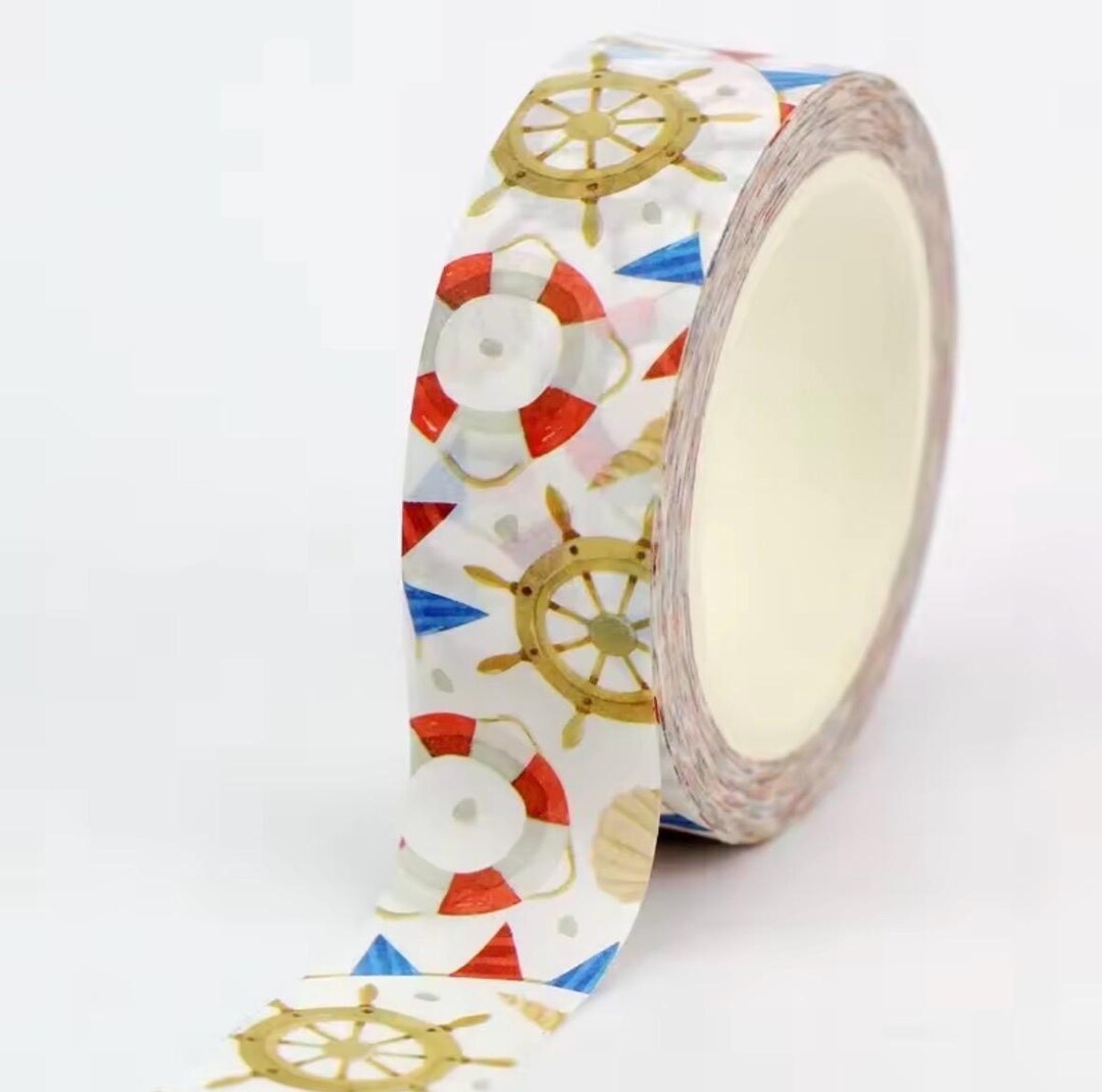 Nautical Themed Washi Tape - 1 Full Roll - Etsy