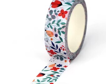 Flowers 8 Washi Tape - 1 full roll