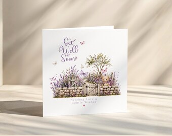 Get Well Soon Card | Thinking of You | Sending Love | Sympathy Greeting | Surgery Recovery Support
