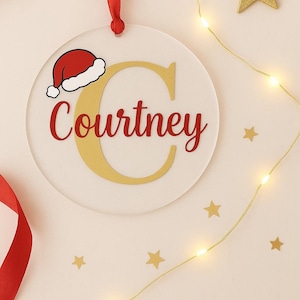 Personalized Christmas Tree Ornament | Custom Name Ornament | Holiday Gift | Handmade Acrylic Ornament | Personalized Avenue