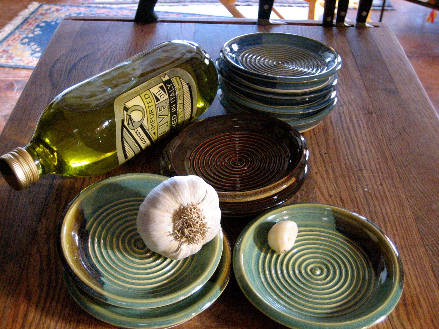 Garlic Grater Bowl Grating Plate Green Garlic Bowl Gift for Etsy