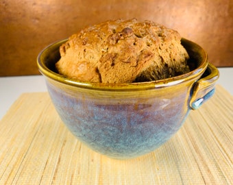 Bread Baking Bowl, beer bread baking bowl with recipes, quick bread, no yeast needed, gift for beer lover, bread lover #2129