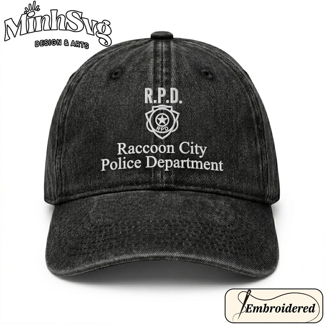 Resident Evil Rpd Cap Resident Evil RPD Embroidery Hat— Raccoon Police Leon — RE2 Cozy Horror ...