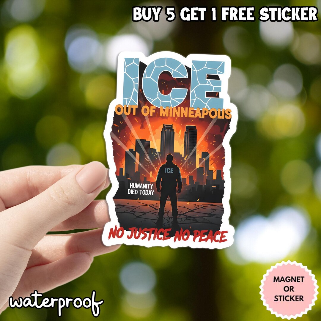ICE Out of Minneapolis Sticker, Immigration Raid News, Waterproof - Etsy