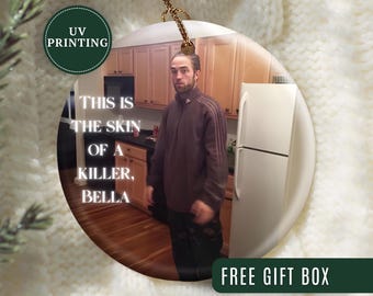 Adorno navideño divertido, adornos navideños sarcásticos personalizados, regalos navideños divertidos, adorno navideño sarcástico, regalo de elefante blanco.