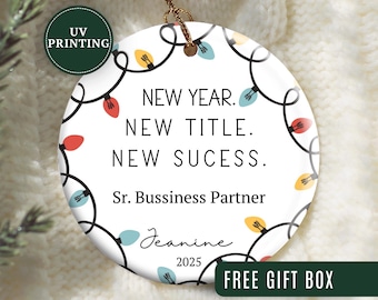 Adorno promocional, adorno promocional personalizado para nueva promoción, regalo de felicitación para adorno promocional, recuerdo promocional personalizado