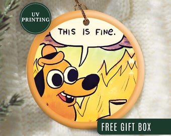 Adorno navideño sarcástico, regalo personalizado de adorno navideño sarcástico para intercambiar adornos navideños de elefante blanco, adorno navideño divertido.