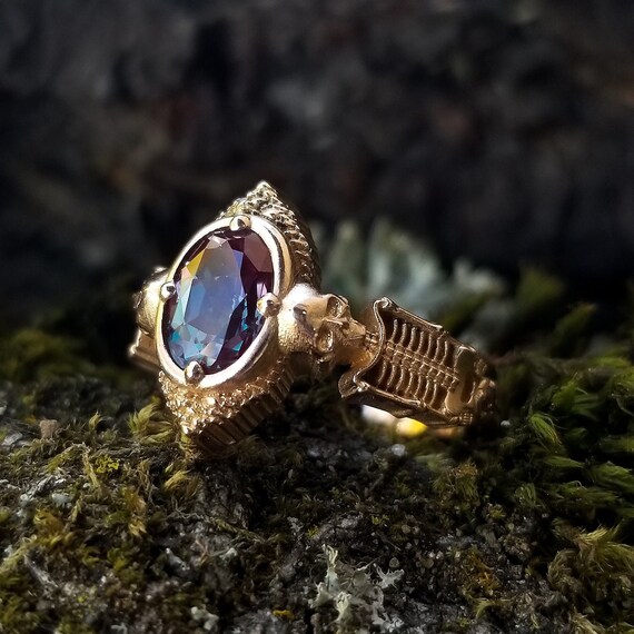 Skeleton engagement ring sale
