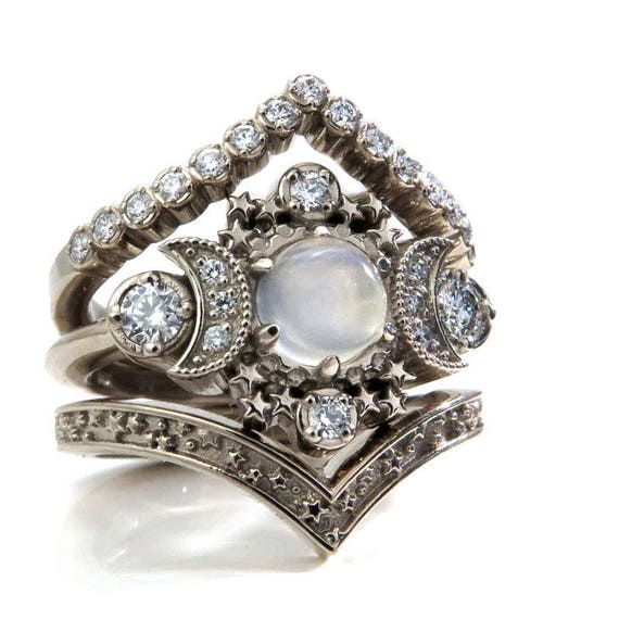 moon ring engagement