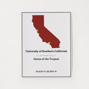 USC Trojans Poster: University of Southern California Wall Art (PDF Download)