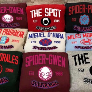 Custom Spider-Man Shirt, Spider-Man Characters Shirt, Ghost Spider-Gwen Shirt, Spidey And His Amazing Friends Shirt, Miles Morales Shirt