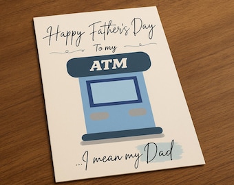 Funny Father’s Day Card | Printable Digital Card | Instant Download PDF
