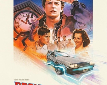 バック・トゥ・ザ・フューチャー』40周年記念ポスター - Etsy 日本