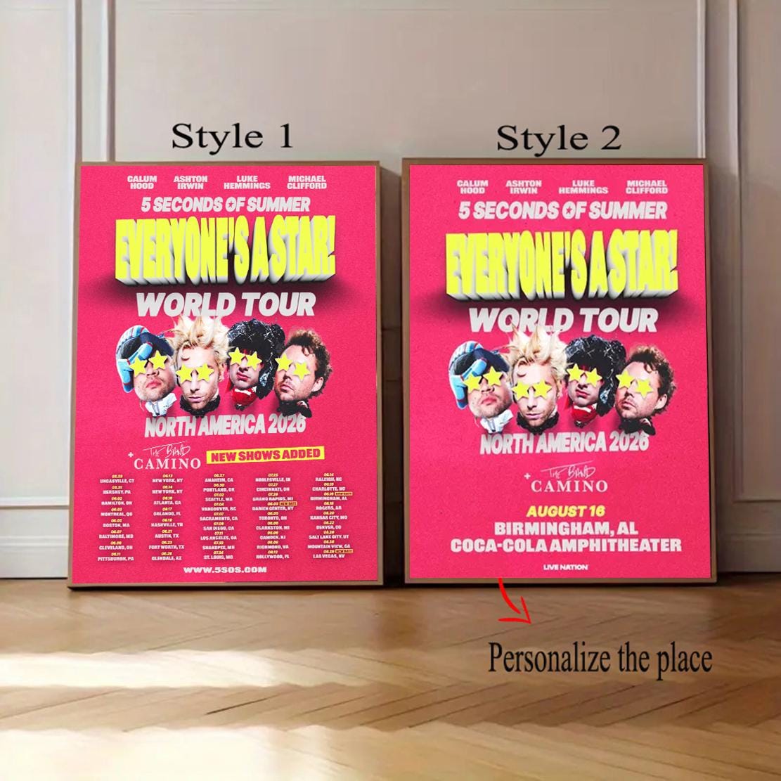 GB Eye Ltd - Poster Maxi 5 Seconds Of Summer, Copertina Album, 61x91.5 Cm, Stampa Su Carta 150gsm