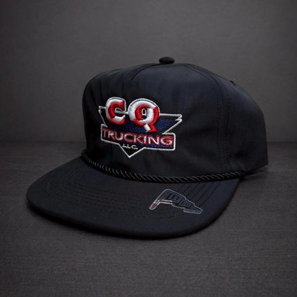 Custom Embroidered, Unstructured Snapback Cap, 5-Panel, Flat Bill with Rope