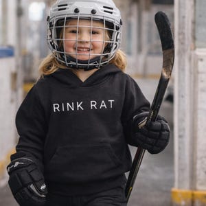 Toddler Hockey Hoodie – Rink Rat Sweatshirt for Kids – Youth Hockey Gift – Cozy Pullover for Little Hockey Fans – Game Day Apparel image 4