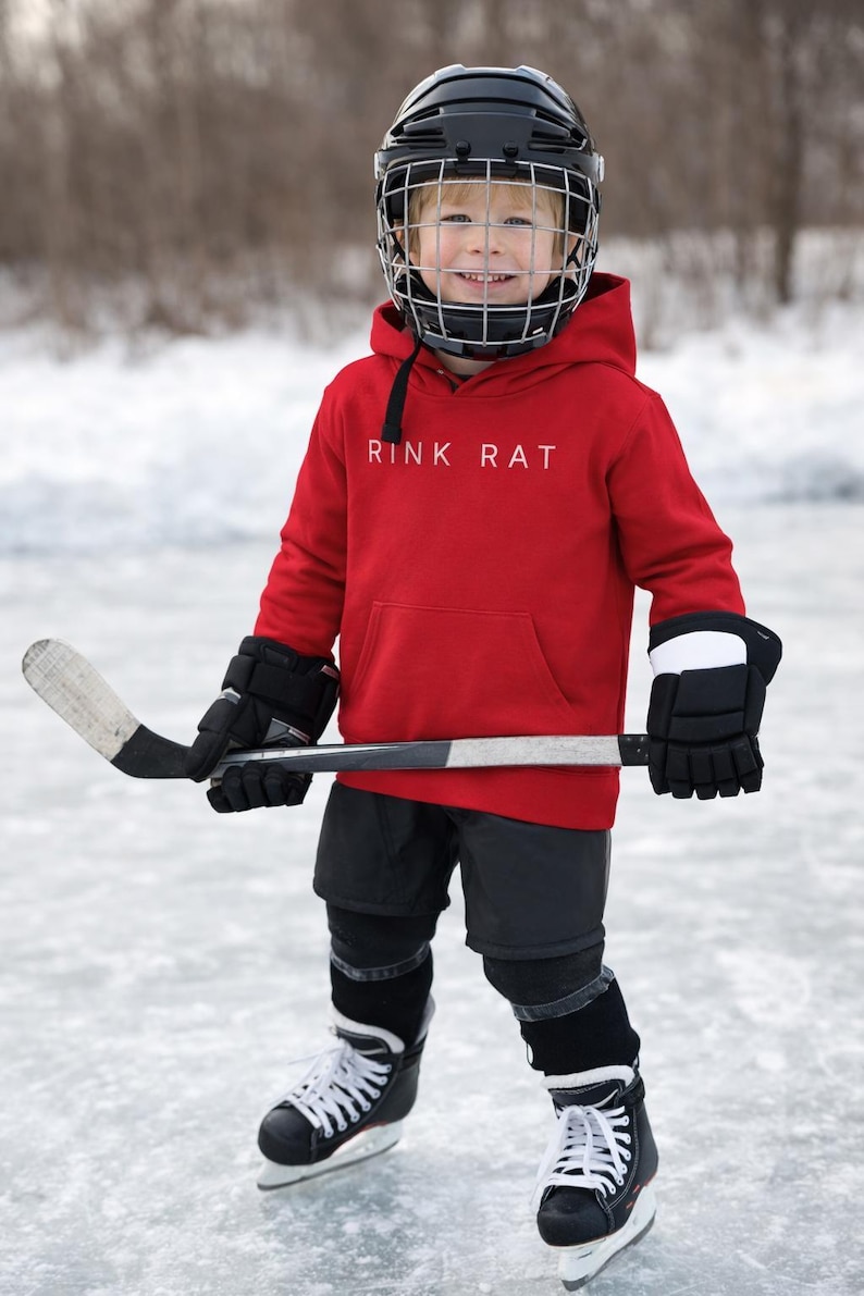 Toddler Hockey Hoodie – Rink Rat Sweatshirt for Kids – Youth Hockey Gift – Cozy Pullover for Little Hockey Fans – Game Day Apparel image 8