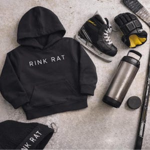 Toddler Hockey Hoodie – Rink Rat Sweatshirt for Kids – Youth Hockey Gift – Cozy Pullover for Little Hockey Fans – Game Day Apparel image 5