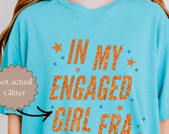 Camiseta para novias comprometidas, regalo para recién comprometidas, camiseta de compromiso con colores cómodos, regalo para despedida de soltera, regalo para mejor amiga