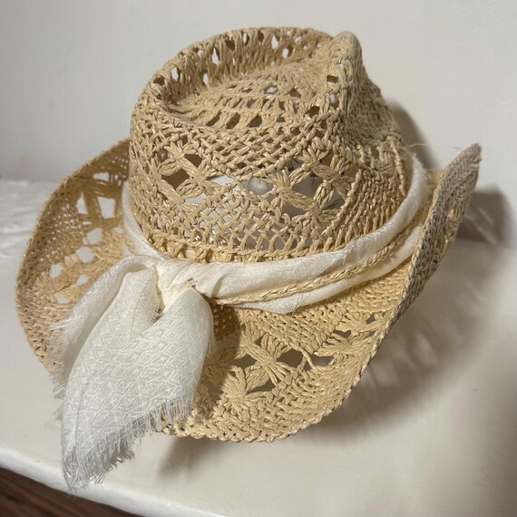 Bundle of 2 woven star cowboy hats Woven Patriotic Cowboy Hat w Star Band - Cappel main image 3