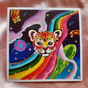 FINAL RUN Hunter - Lisa Frank inspired art print