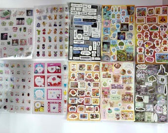 Kawaii Cute Sticker Bundle (52 Pieces) – Fun Cartoon Stickers for Journaling, Bullet Planners & Daily Decor